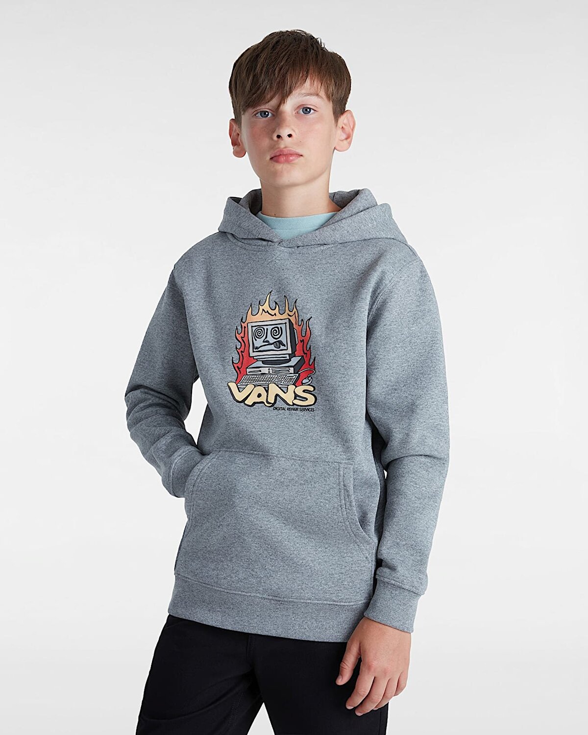 ERKEK ÇOCUK DIGITAL REPAIR KAPÜŞONLU ÜST