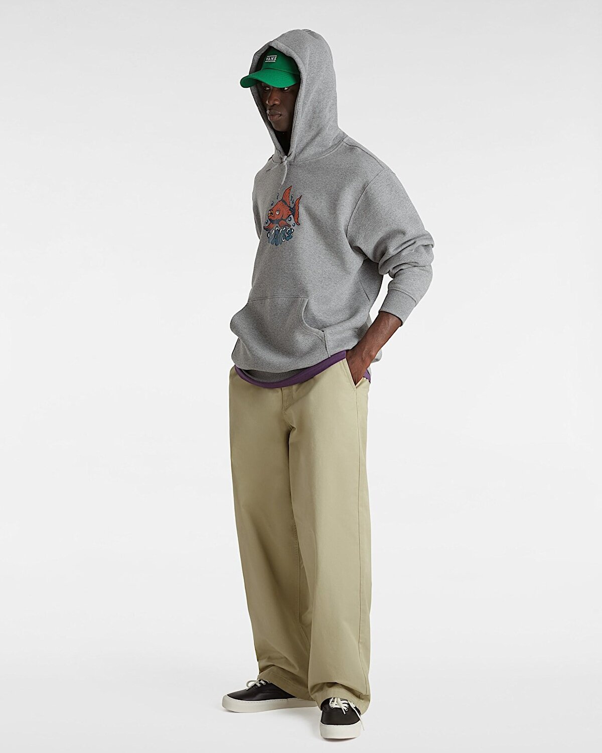 FISH LOOSE KAPÜŞONLU ÜST