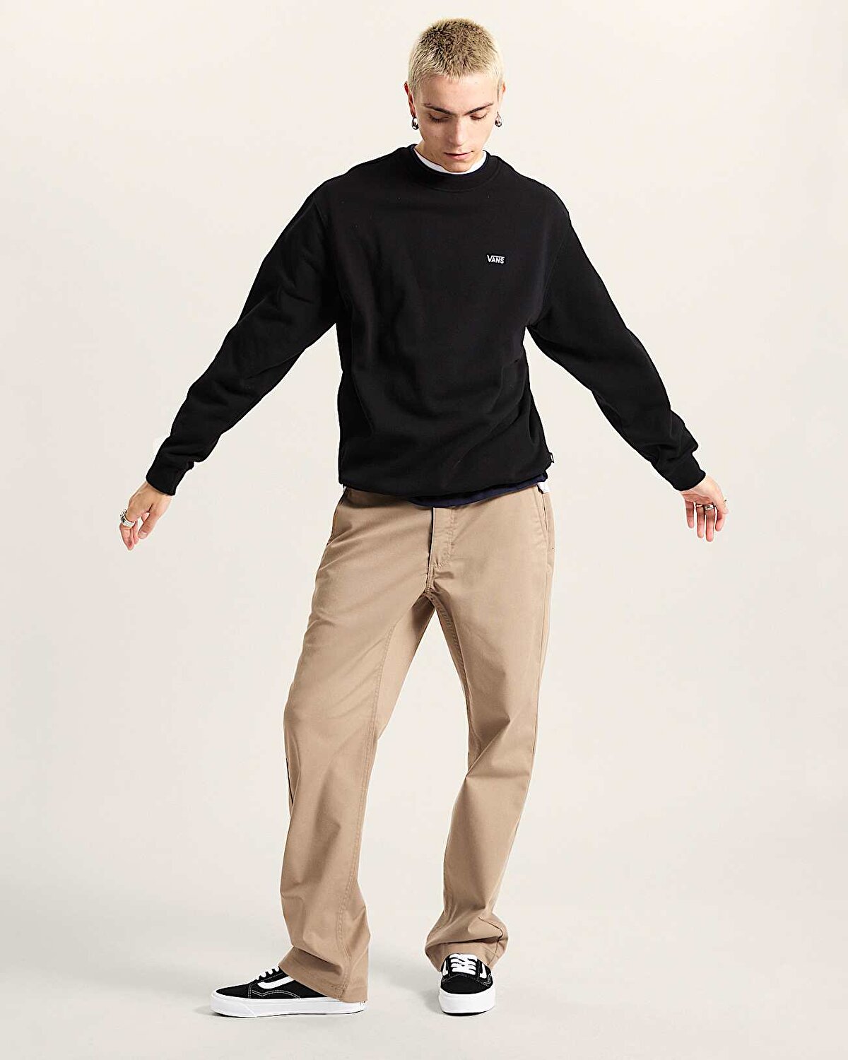 LEFT CHEST II LOOSE CREW SWEATSHIRT