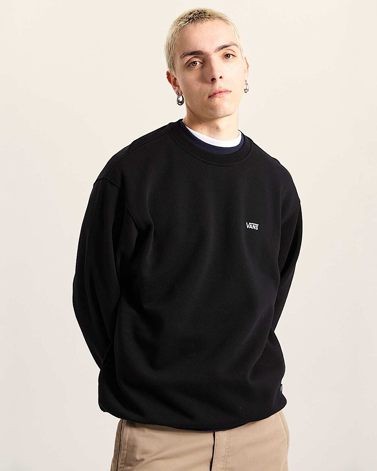 LEFT CHEST II LOOSE CREW SWEATSHIRT