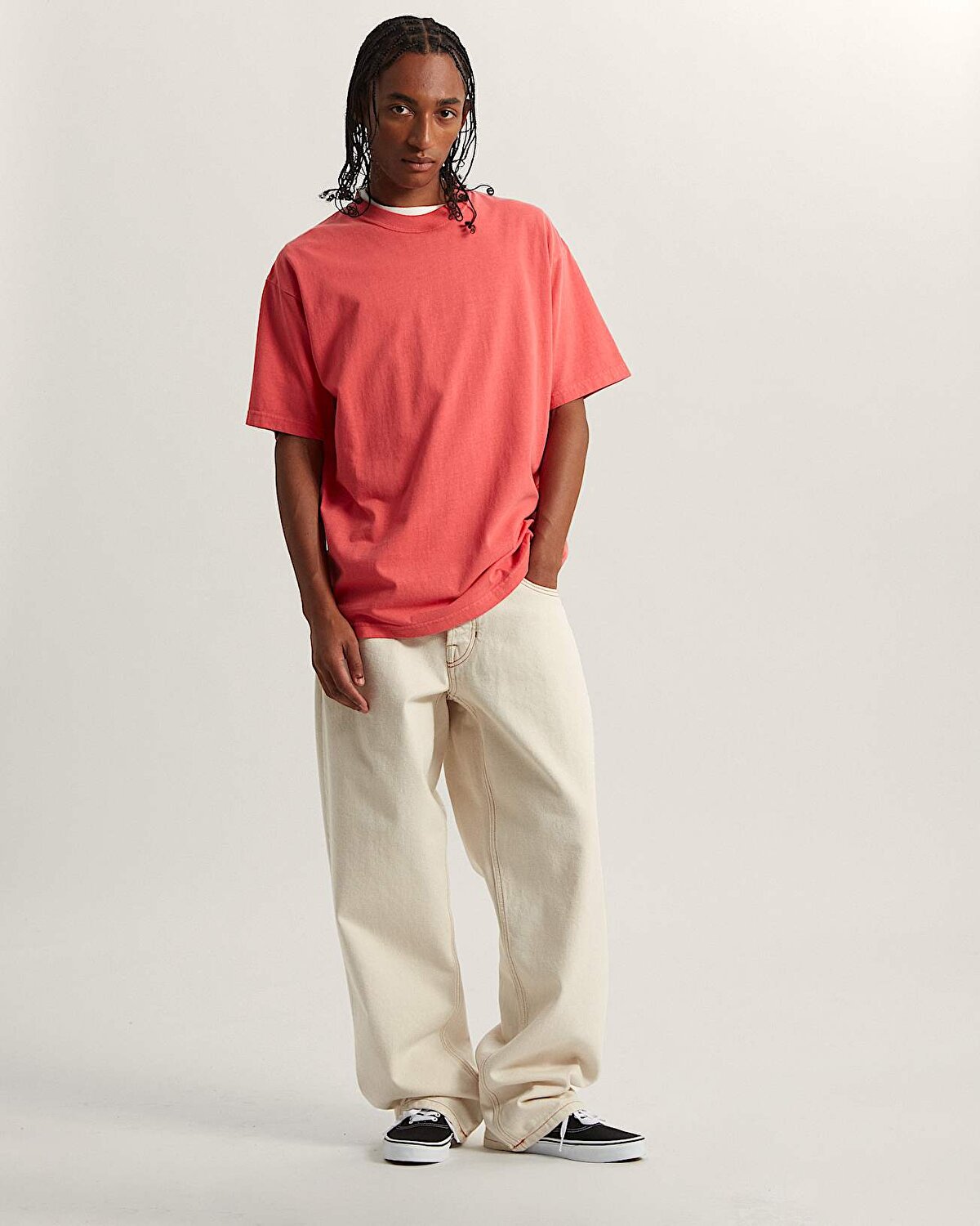 PREMIUM CHECK-5 LOOSE DENIM PANTOLON