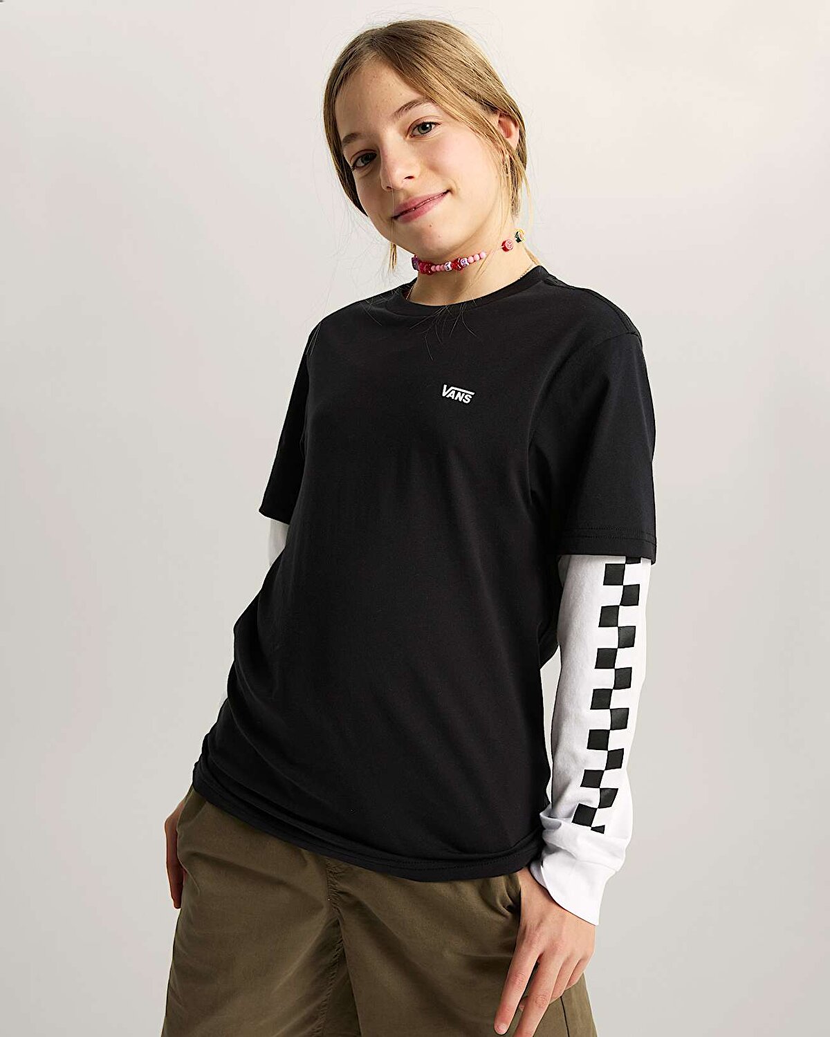 ÇOCUK LONG CHECK TWOFER TİŞÖRT (8-14 YAŞ)