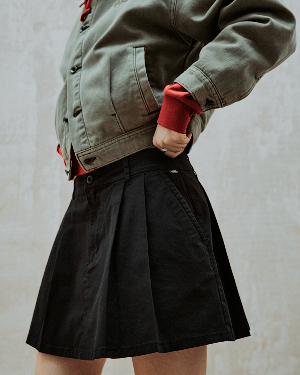 AUTHENTIC CHINO MİNİ ETEK