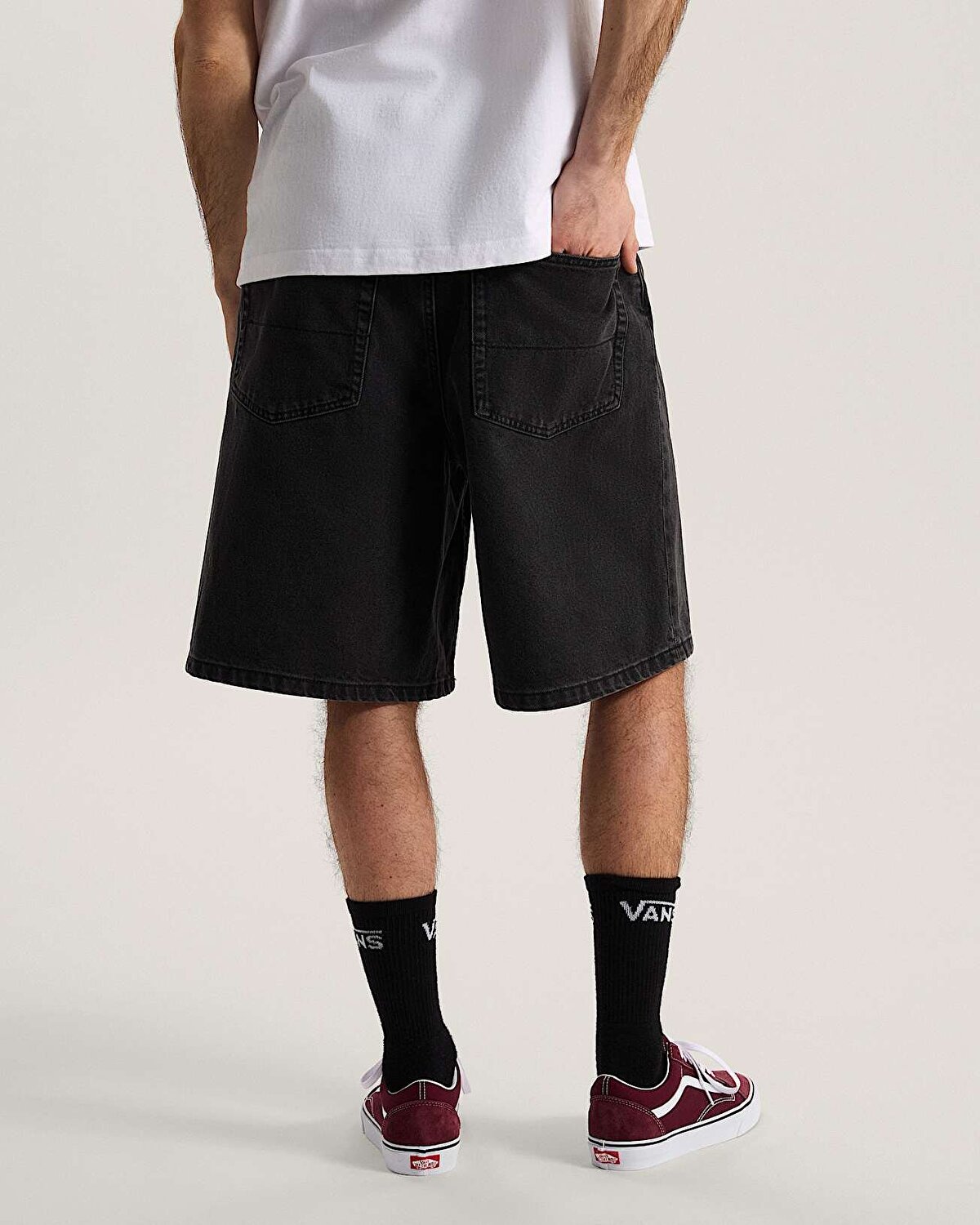 CHECK-5 BAGGY DENIM ŞORT