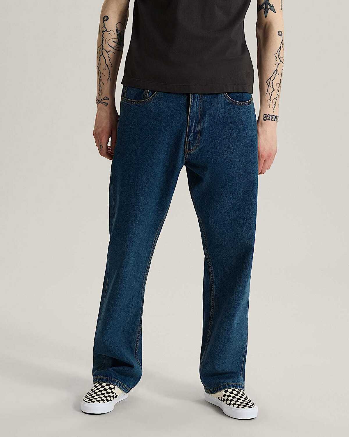 CHECK 5 STRAIGHT DENIM PANTOLON