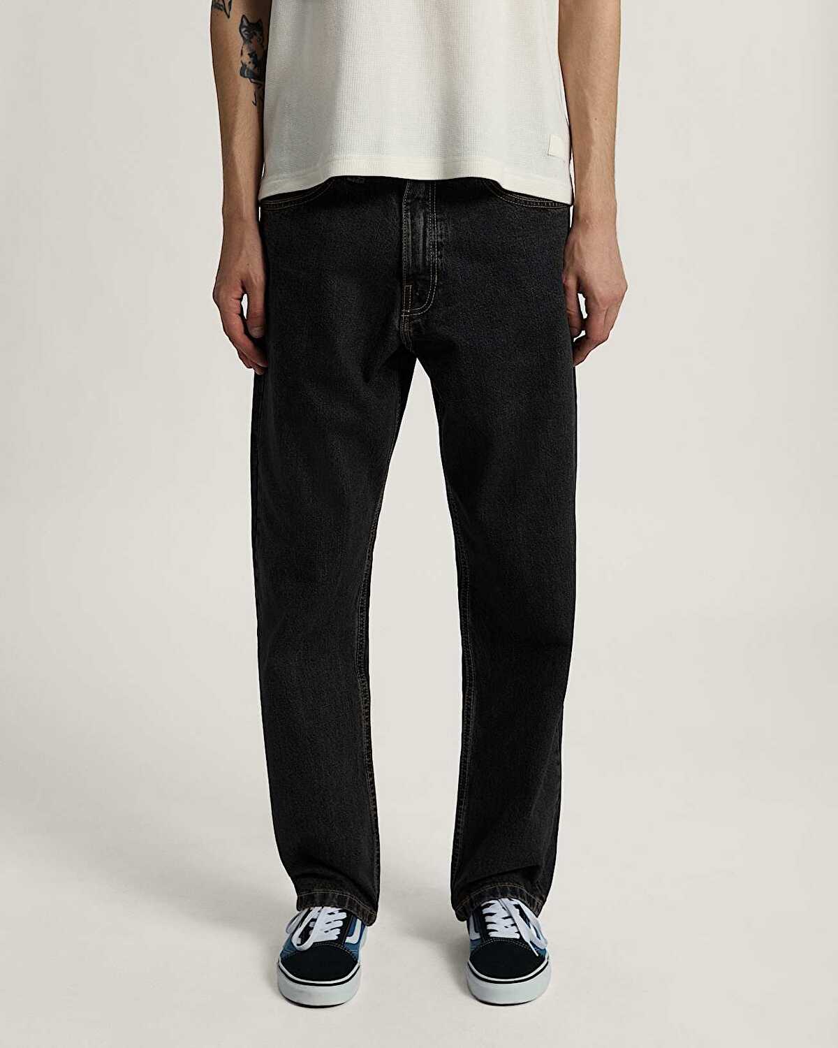 CHECK 5 STRAIGHT DENIM PANTOLON