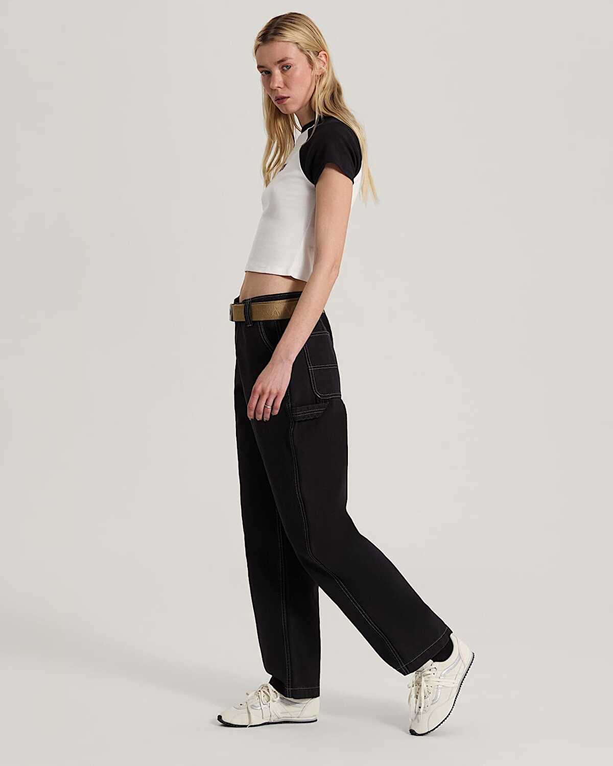 CHORE MID RISE STRAIGHT PANTOLON