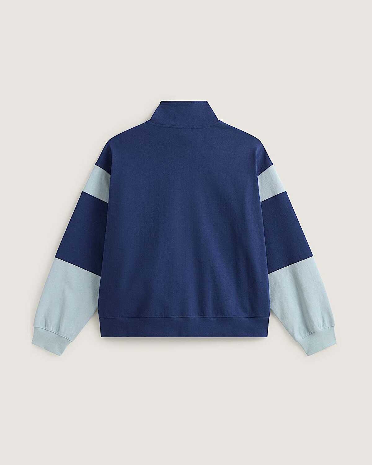 RETRO SPORT MOCK NECK FERMUARLI SWEATSHIRT