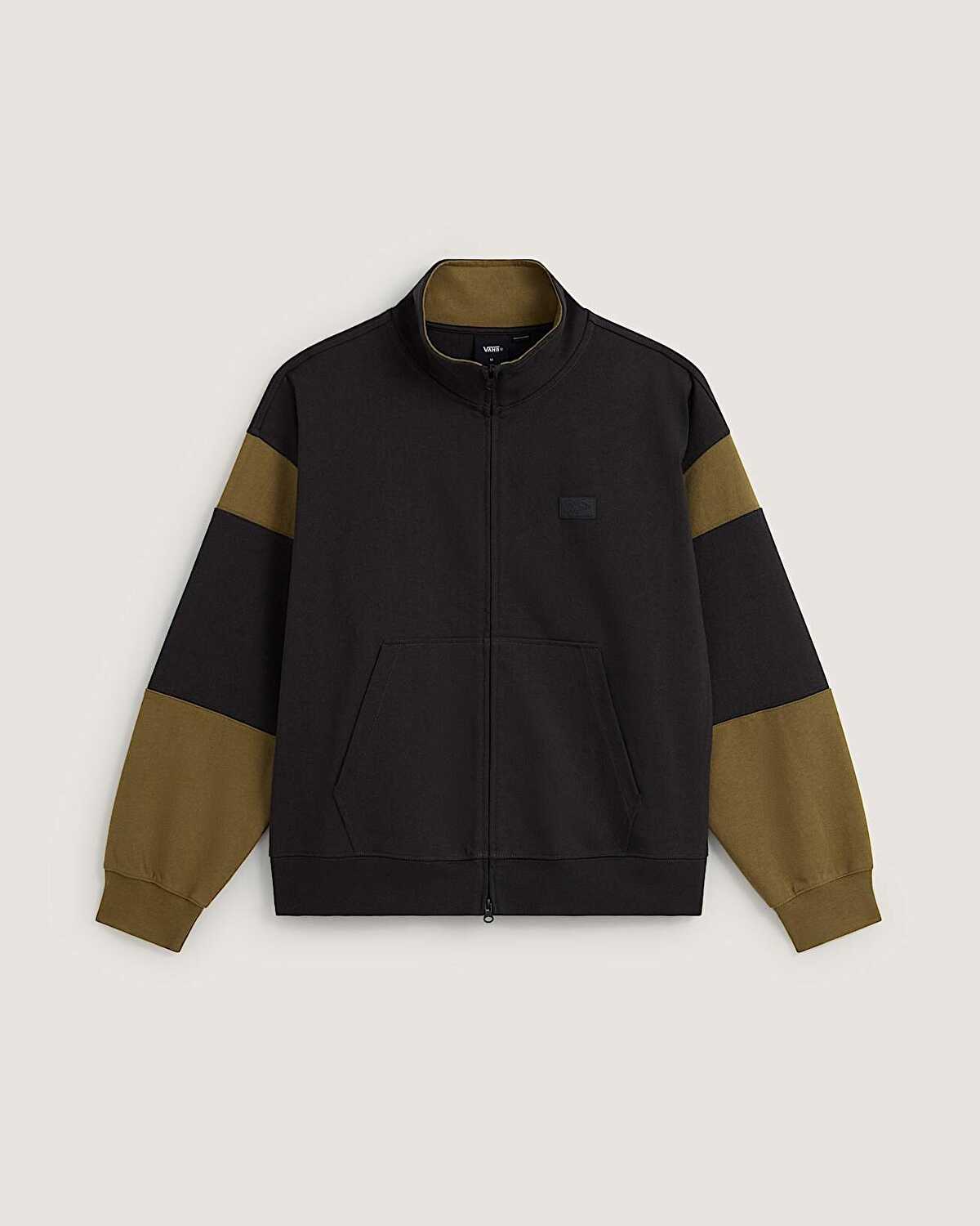 RETRO SPORT MOCK NECK FERMUARLI SWEATSHIRT