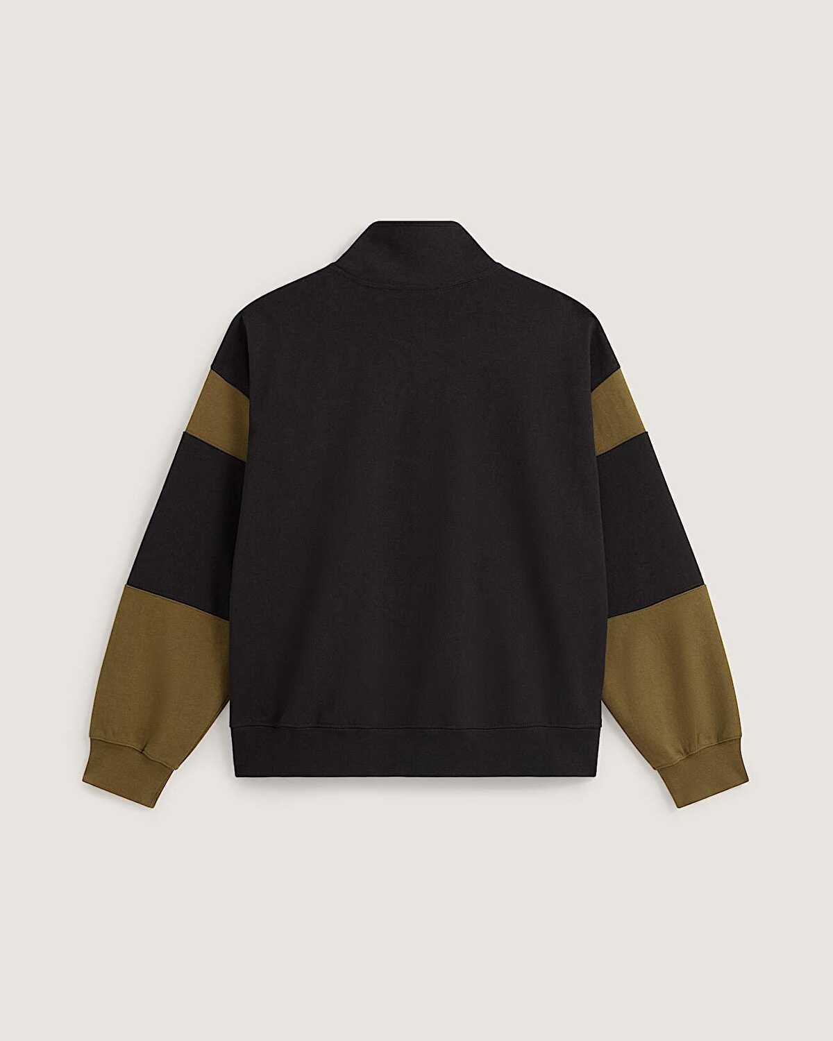 RETRO SPORT MOCK NECK FERMUARLI SWEATSHIRT