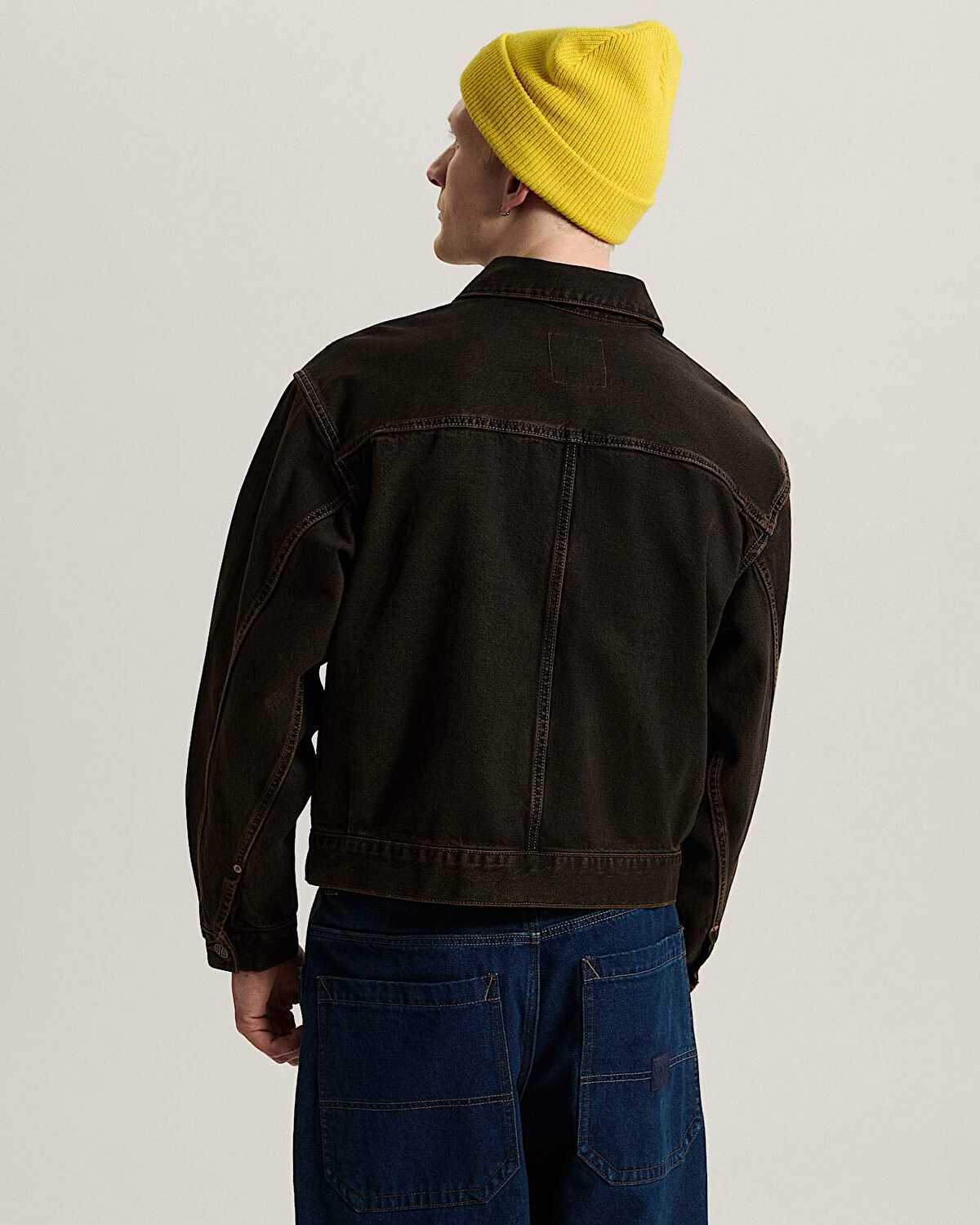 CHECK 5 DENIM TRUCKER CEKET