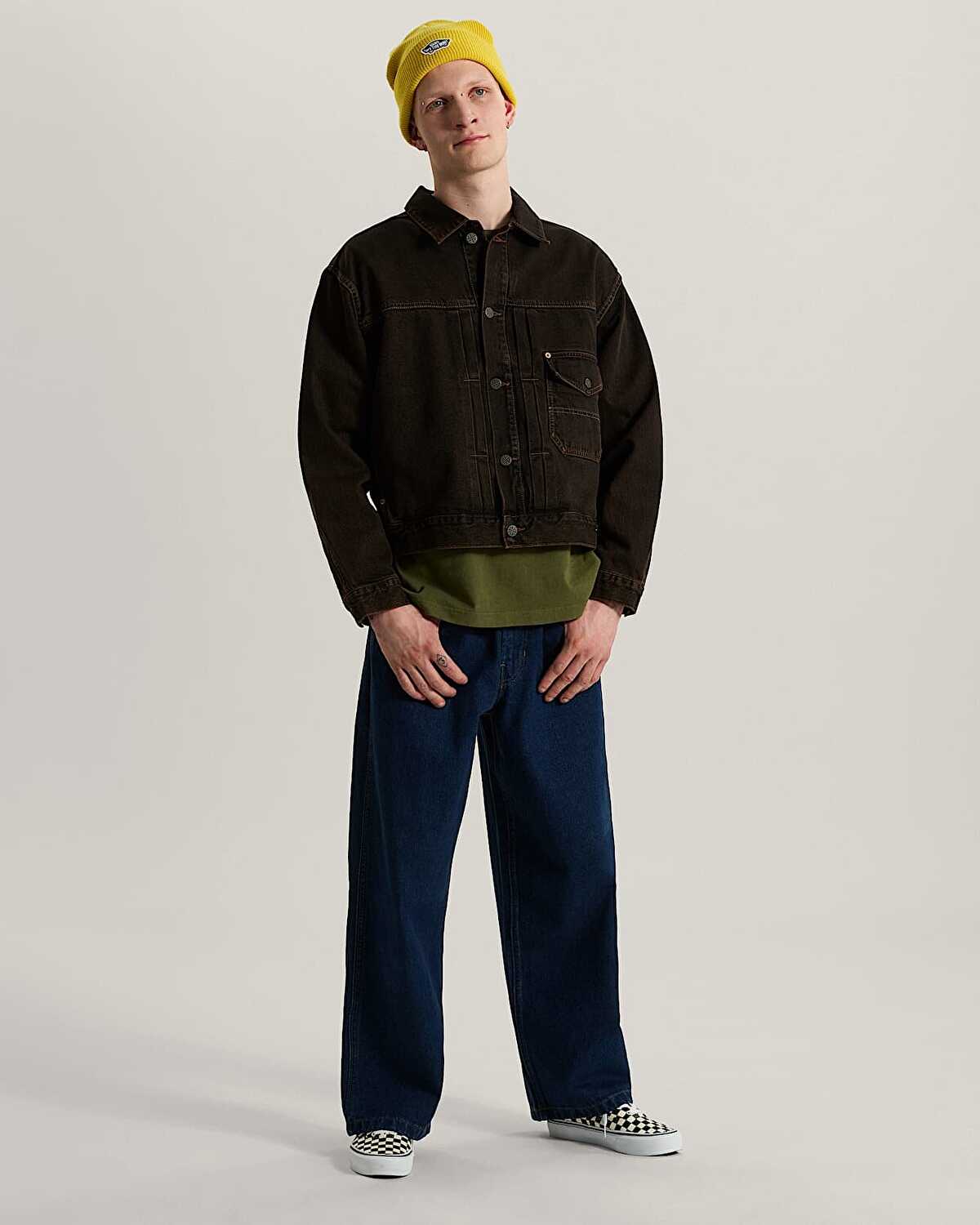 CHECK 5 DENIM TRUCKER CEKET