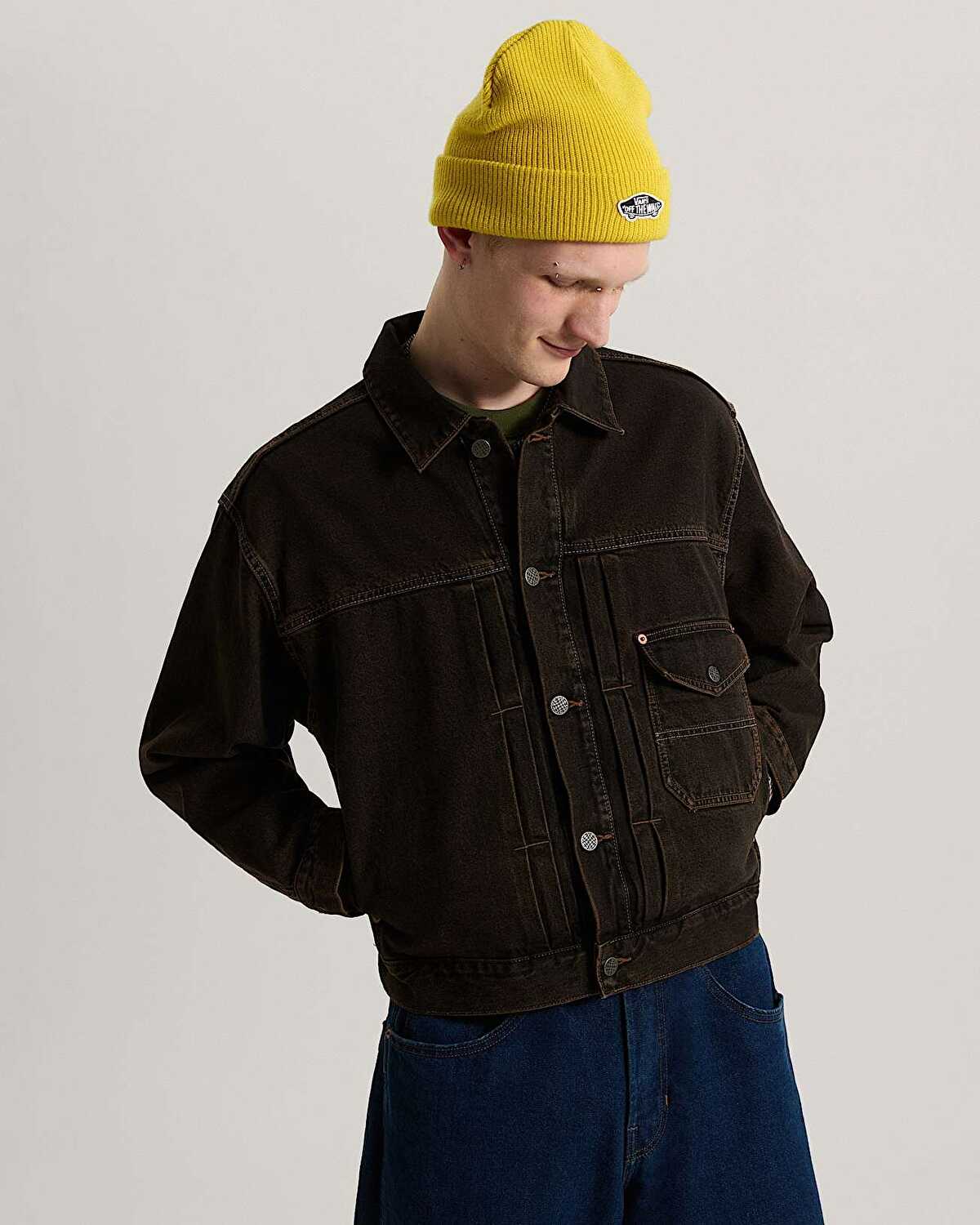 CHECK 5 DENIM TRUCKER CEKET