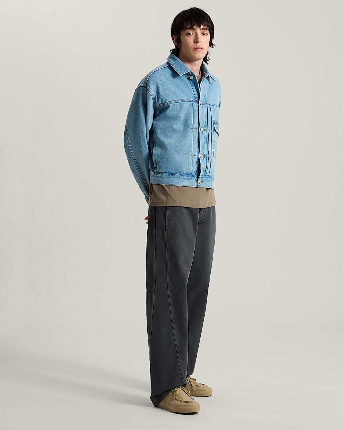CHECK 5 DENIM TRUCKER CEKET