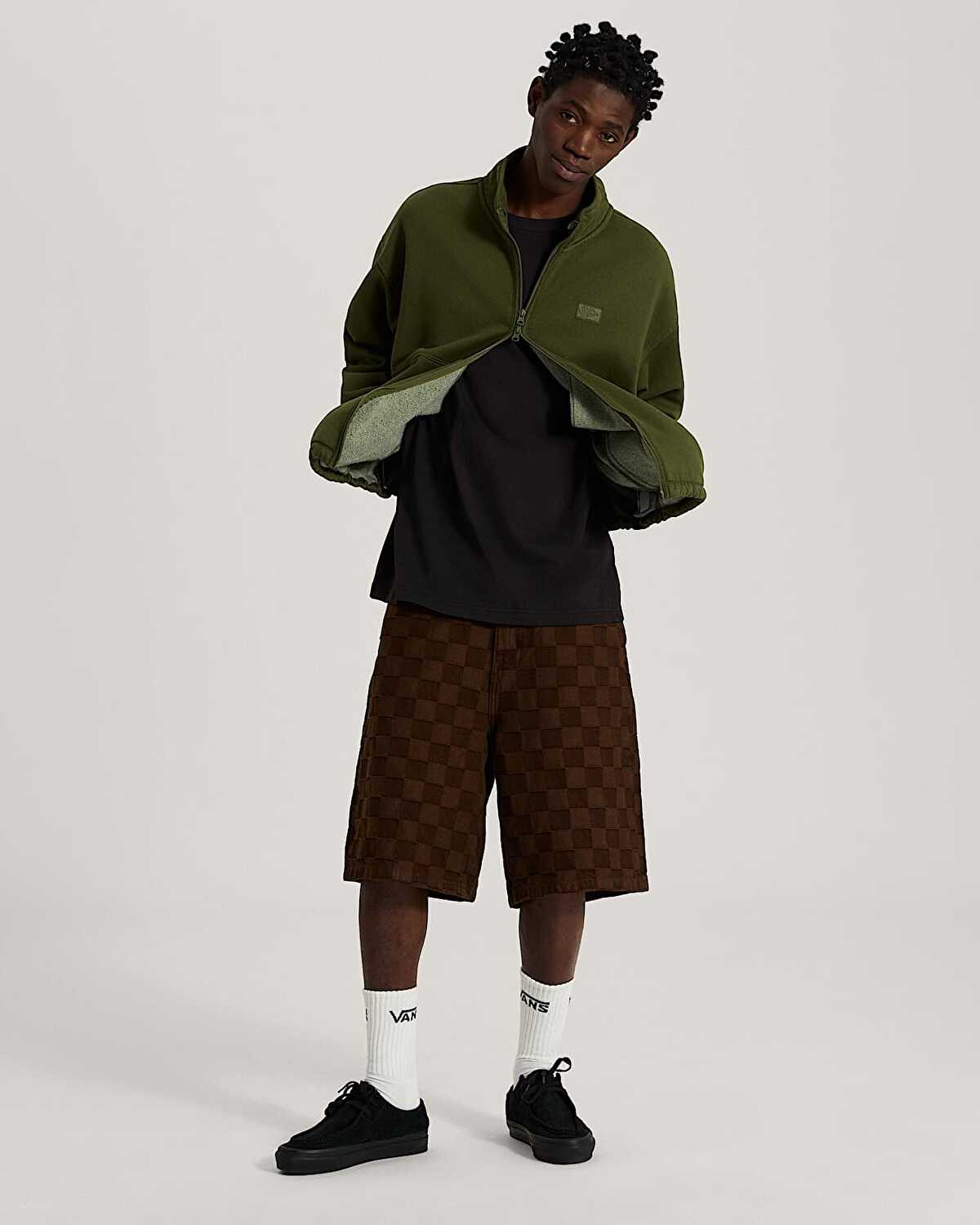 MOCK NECK FERMUARLI SWEATSHIRT