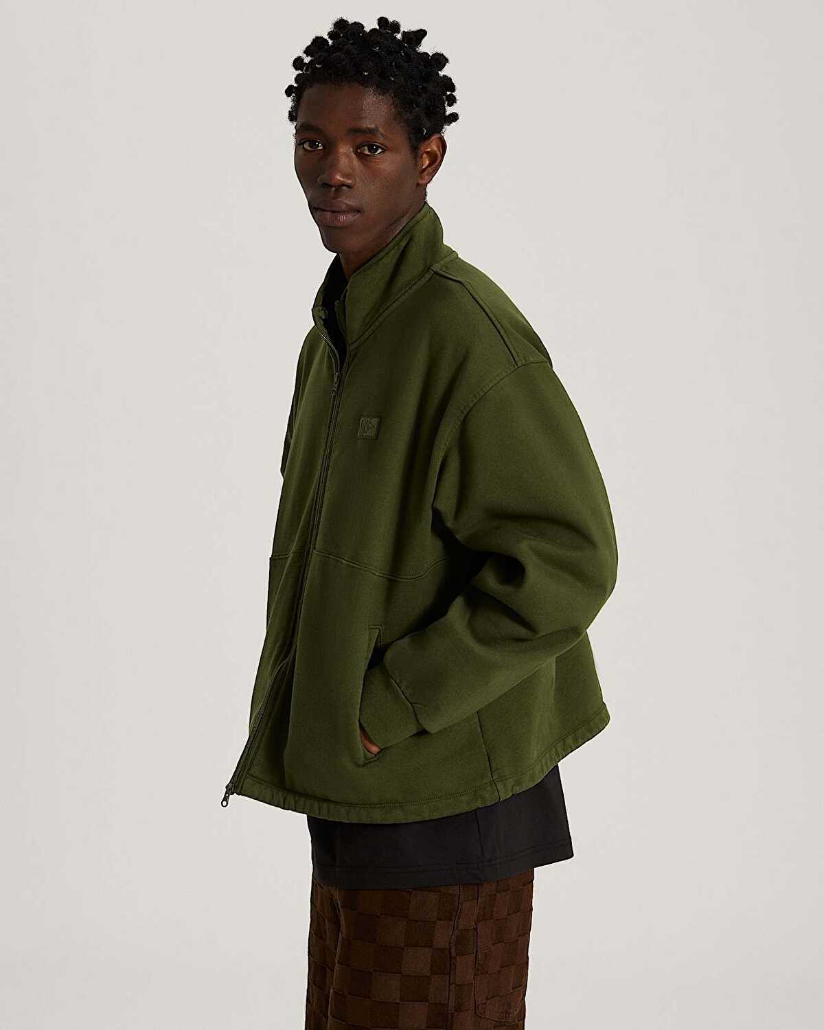 MOCK NECK FERMUARLI SWEATSHIRT