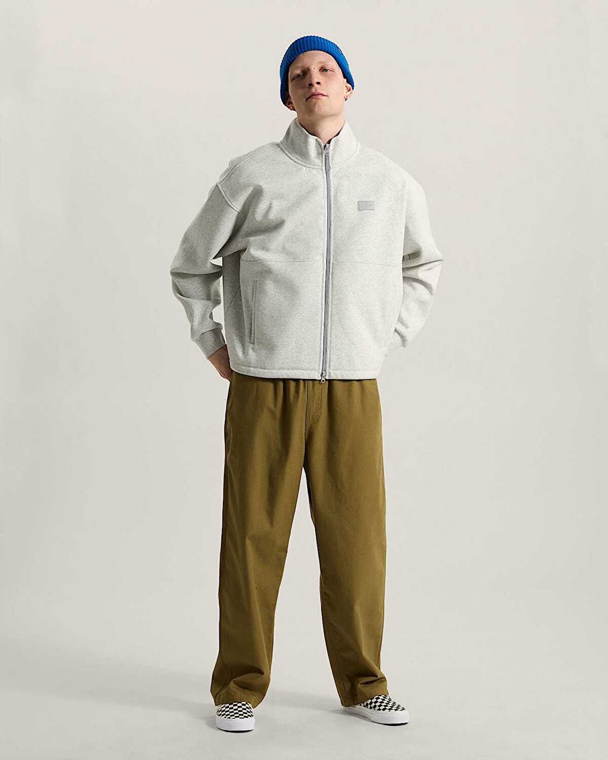 MOCK NECK FERMUARLI SWEATSHIRT