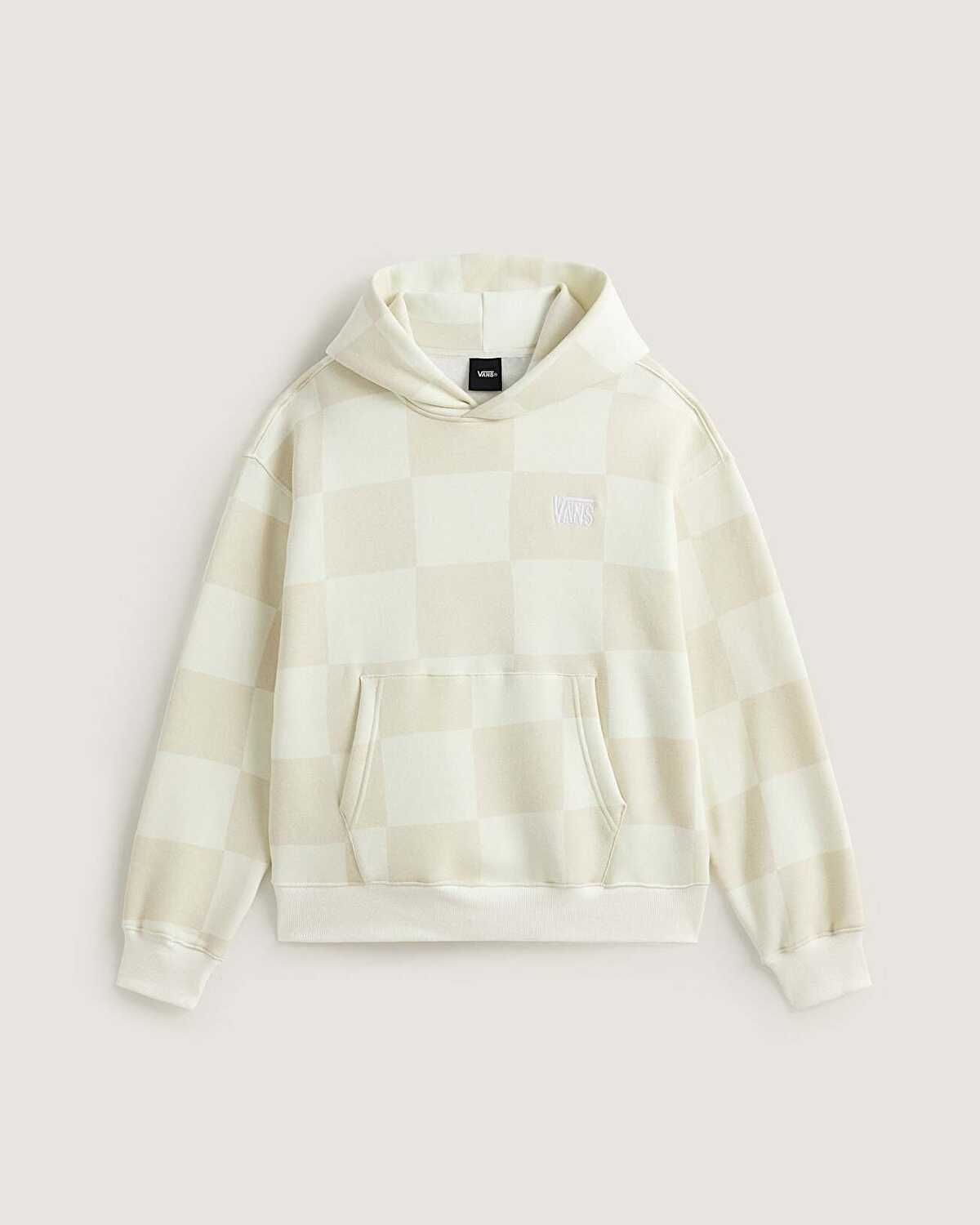 TONAL CHECK STRETCH LOGO KAPÜŞONLU ÜST