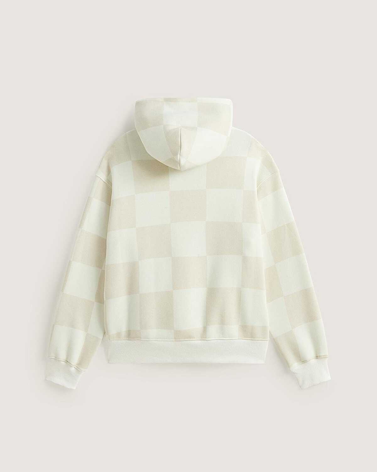 TONAL CHECK STRETCH LOGO KAPÜŞONLU ÜST