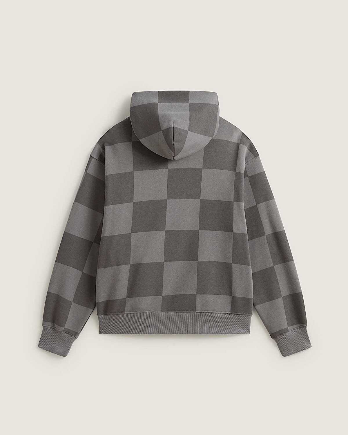 TONAL CHECK STRETCH LOGO KAPÜŞONLU ÜST