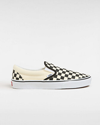 CHECKERBOARD CLASSIC SLIP-ON AYAKKABI Black And White Checker/White