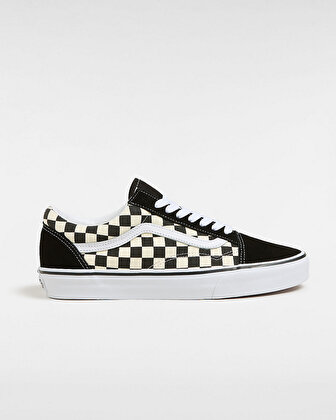 PRIMARY CHECK OLD SKOOL AYAKKABI (Primary Check) Black/White