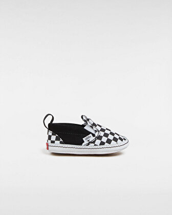 BEBEK CHECKER SLIP-ON V CRIB AYAKKABI (0-1 YAŞ) (Checker) Black/True White