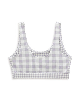 MIXED UP GINGHAM BRALETTE Languid Lavender