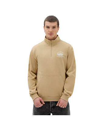 RACER Q FERMUARLI SWEATSHIRT Taos Taupe
