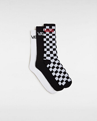 CLASSIC CREW ÇORAP (3 ÇİFT) Black/White