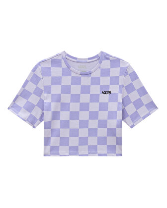CHECKER CREW CROP TİŞÖRT Cosmic Sky