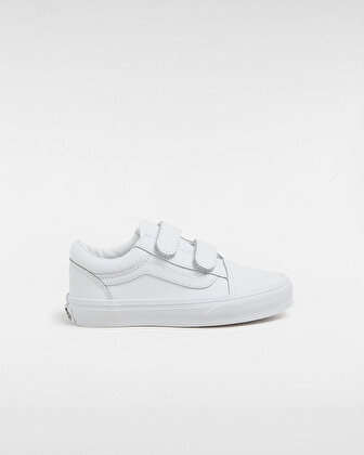 ÇOCUK OLD SKOOL CIRTCIRTLI CLASSIC TUMBLE AYAKKABI (4-8 YAŞ) White Mono
