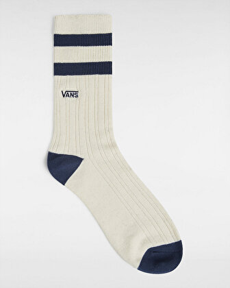 VANS CLASSIC CREW ÇORAP (1 ÇİFT) Marshmallow/Dress Blues