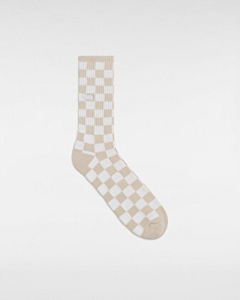 CHECKERBOARD CREW ÇORAP (1 ÇİFT) Oatmeal