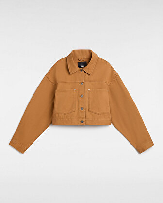 RAYNES CROP TRUCKER CEKET Brown Sugar