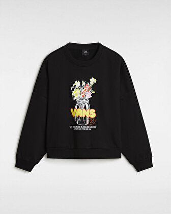BOUQET LOOSE SWEATSHIRT Black