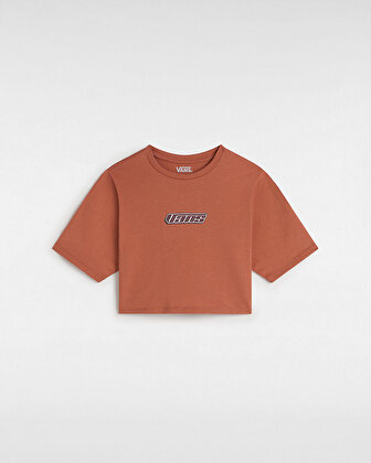 RETRO V CREW CROP TİŞÖRT Auburn