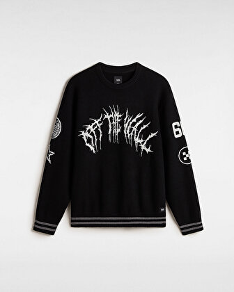 METAL ARCH CREW SWEATER Black