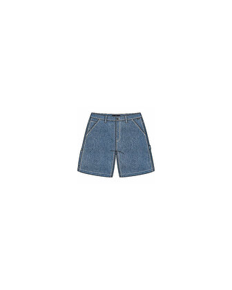 DRILL CHORE LOOSE DENIM ŞORT Stone Wash