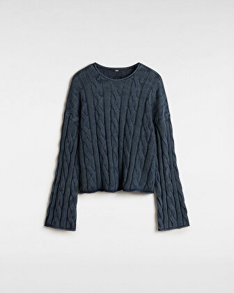MILA CABLE KNIT CROP KAZAK Parisian Night