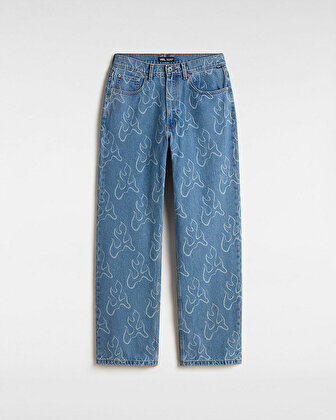 CHECK-5 BLAZE LOOSE DENIM PANTOLON Stonewash/Blue