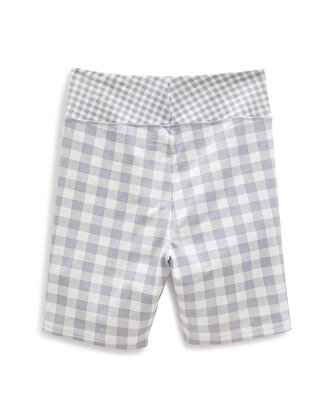 MIXED UP GINGHAM TAYT ŞORT Languid Lavender