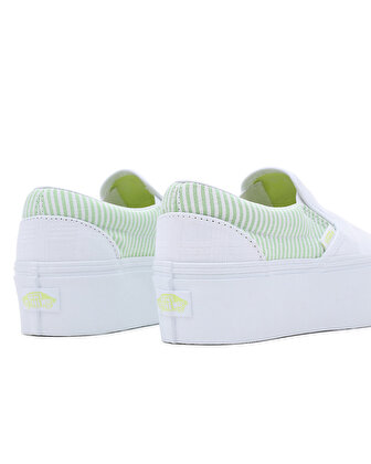 UA CLASSIC SLIP-ON STACKFORM AYAKKABI Green/True White