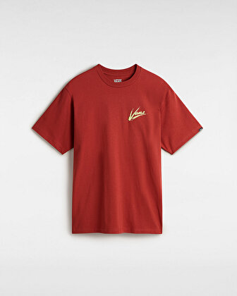 BRUSH SCRIPT LOOSE TİŞÖRT Red Ochre