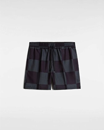 PRIMARY CHECKERBOARD ELASTIC ŞORT MAYO Black-Asphalt