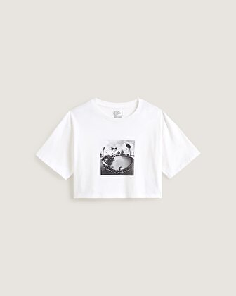 RHYTHM RELAXED CROP TİŞÖRT White