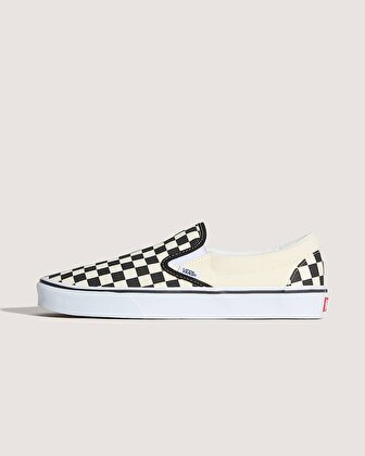 CHECKERBOARD CLASSIC SLIP-ON AYAKKABI Black And White Checker/White