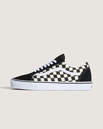 PRIMARY CHECK OLD SKOOL AYAKKABI (Primary Check) Black/White