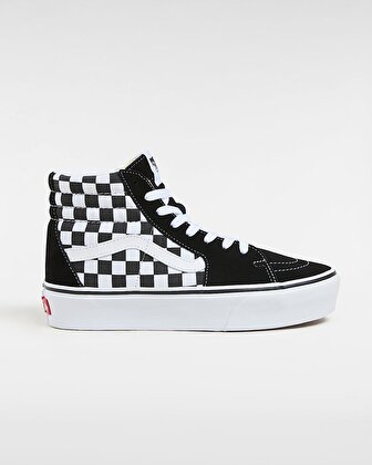 SK8-HI PLATFORM 2.0 AYAKKABI Checkerboard/True White