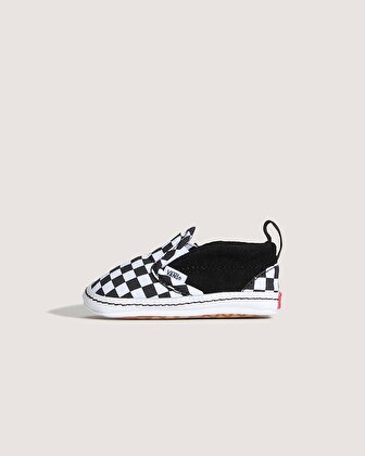 BEBEK CHECKER SLIP-ON V CRIB AYAKKABI (0-1 YAŞ) (Checker) Black/True White